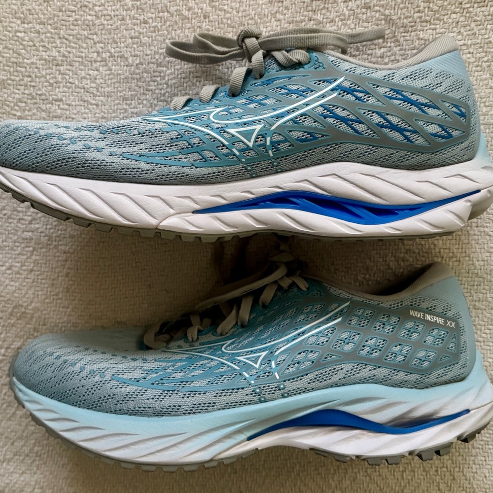 Mizuno Women's Wave Inspire XX (20) Athletic Shoes - cerulean/white - Picture 4 of 10